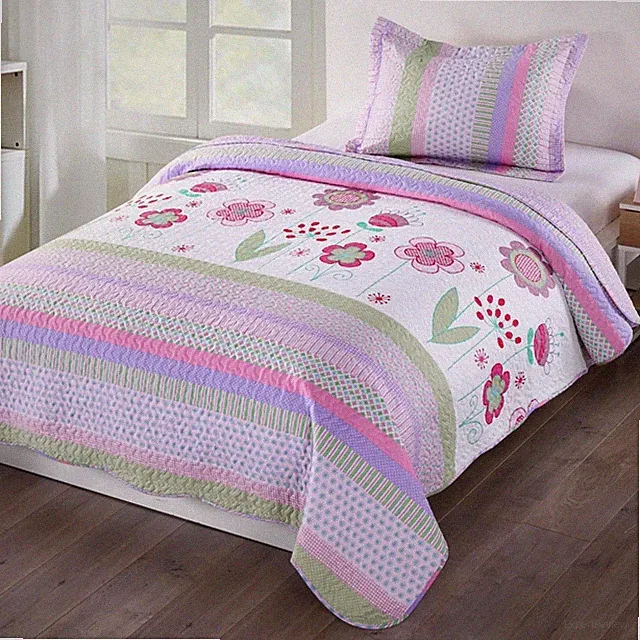 MarCielo 2 Piece Kids Bedspread Quilts Set Throw Blanket for Teens Girls Bed Pri